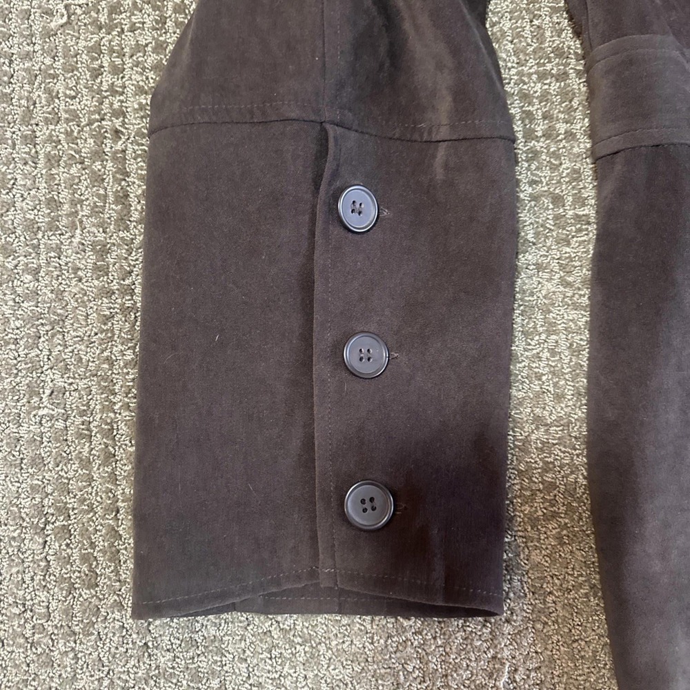 NORTON STUDIO STRETCH SZ 16 Brown Soft Blazer Stretchy Jacket - Picture 4 of 9